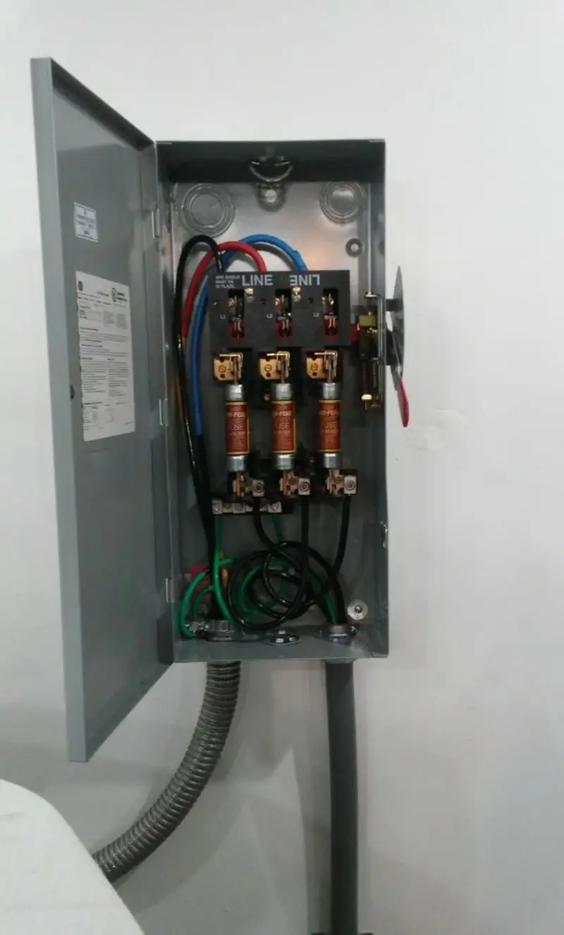 Three-phase disconnect switch installed for Electrical Wiring & Rewiring in Florida Ridge