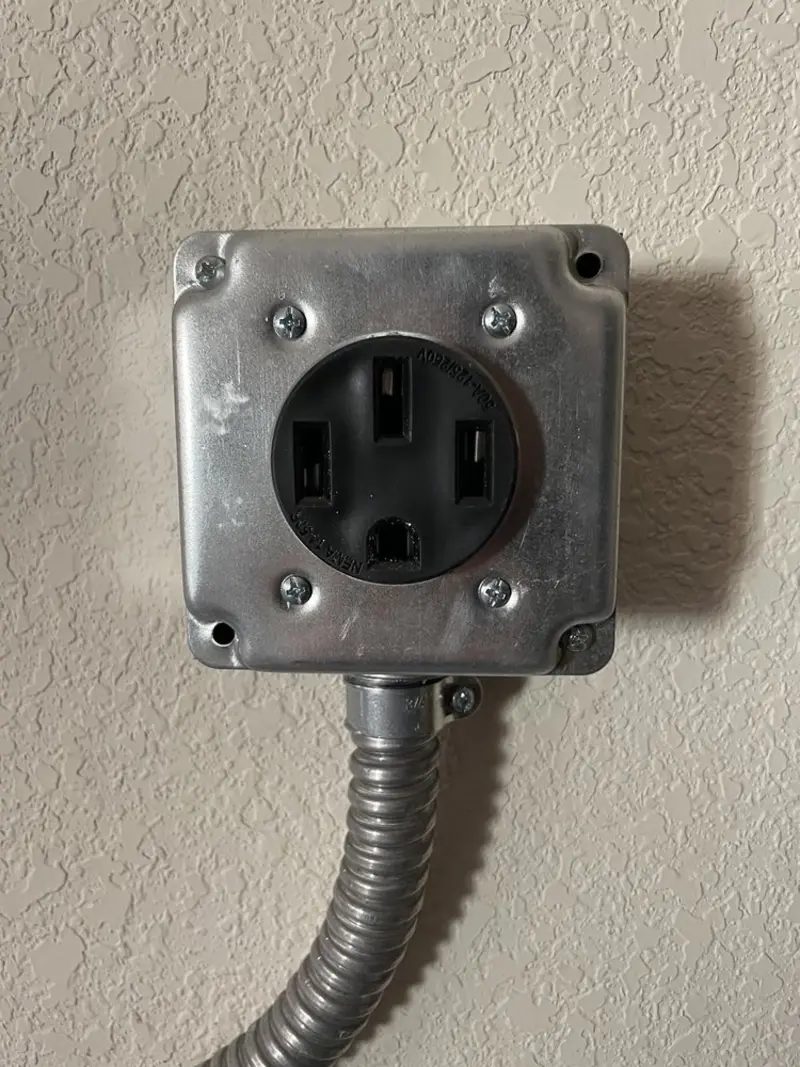 NEMA 14-50 outlet installed for Electrical Panel Upgrade in Florida Ridge
